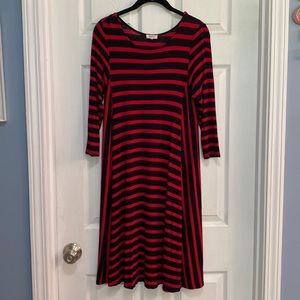 Women’s Red and Black, FanFare Dress size SM